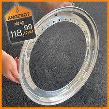 BBS Alufelge Felgenbett 1,25x18 Flachbett Hochglanzpoliert Außenschüssel