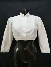 Gr.42 Dirndlbluse süße Bluse für Dirndl mit Spitze Trachtenbluse