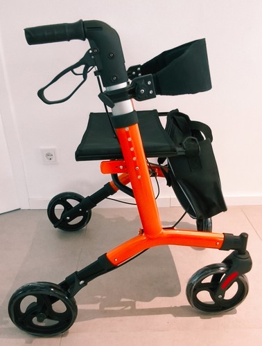 Rollator aus aluminium mit - rollator,