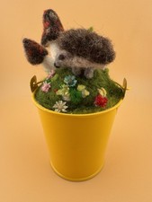Nadelfilz Deko Igel Handarbeit