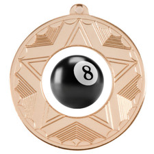 Poolbillard Medaille Auszeichnung Gold Karom Französische Billard 50 mm KOSTENLOSE Gravur 1P4T