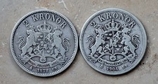 Schweden - 2 Kronen 1878 +
