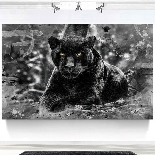 Leinwand bild schwarzer - leinwand,
