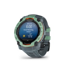 Garmin Instinct 3 Grau/Hellgrün 4GB Bluetooth 1.3"AMOLED Display GPS 50mm