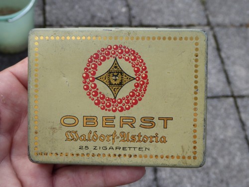Alte blechdose zigarettendose - alte,