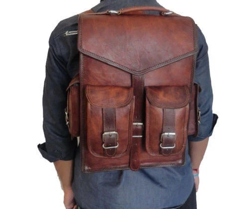 Leder rucksack laptop reise - laptop,