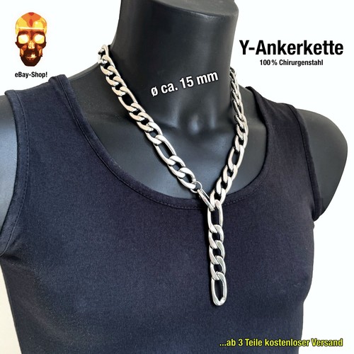 Halskette mm figarokette - 15,