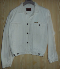 Jeans Jacke, Trucker Jacke, Cohn Cisco,80er Jahre,Weiß, 100% Baumwolle,  Größe L