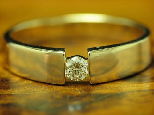 Gelbgold brillant ring 14kt - brillant,