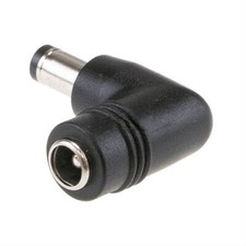 DC Stecker Adapter 5,5/2,1 auf 5,5/2,5 Hohlstecker Adapter abgewinkelt L9,5mm