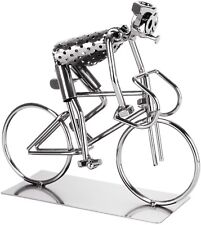 Fahrradfahrer Schraubenmännchen auf Rennrad Deko Fahrrad Geschenk für Radfahrer