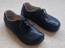 Schnürschuhe - Halbschuhe - Bär - schwarz - Nubukleder - Gr.46