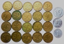 20 x 50 Pfennig Münzen DDR