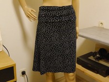 Damen Rock Knielang gepunktet