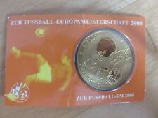 Münze Fussball Europameisterschaft 2008 Österreich Schweiz EM Gedenkprägung