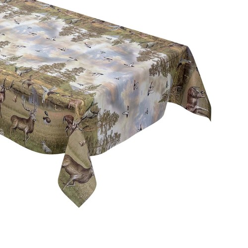 Wachstuch tischdecke jagdmotiv - tischdecke,
