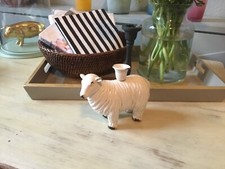 Kerzenleuchter  Schaf Creme Shabby Chic Landhausstil