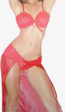 Elektrische Dessous rot Spitze