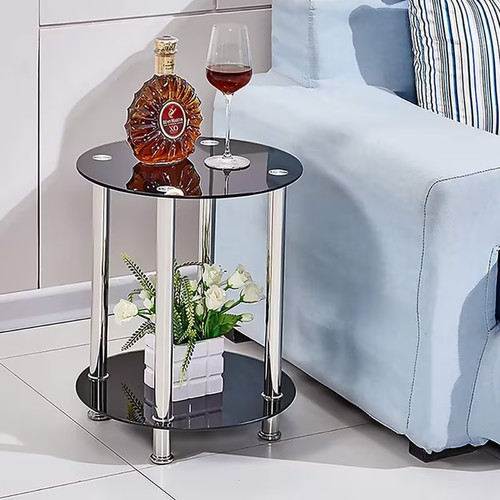 Runder stufiger glas - runder,