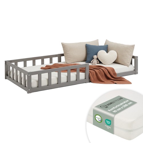 Bodenbett 90x200 kinder mit - bodenbett,