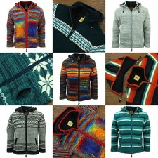 Handgestrickt Wolle mit Kapuze