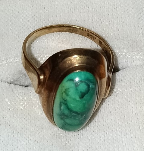 Vintage antik goldring 333 - vintage,