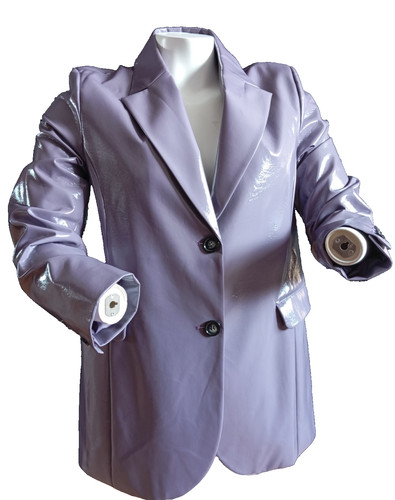 Glänzender damen blazer - damen,
