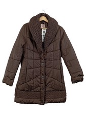 Anna Field Damen Winterjacke Braun Gr. 40 L Gesteppt Casual Alltag