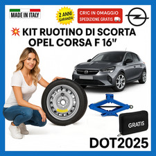 Set Ersatzrad für Opel Corsa F 16” Cric 1.5T Fall Geschenk DOT25