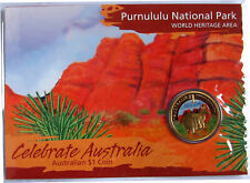 1 AUD  2011 Purnululu Nationalpark coloriert Australien Australia Perth Mint