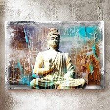 Leinwand Bild Buddha Bunt
