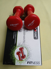 V3Tec PVC Fitnesshantel 2 x 0,5 kg - rot - kaum benutzt