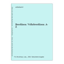 Brockhaus. Volksbrockhaus. A-