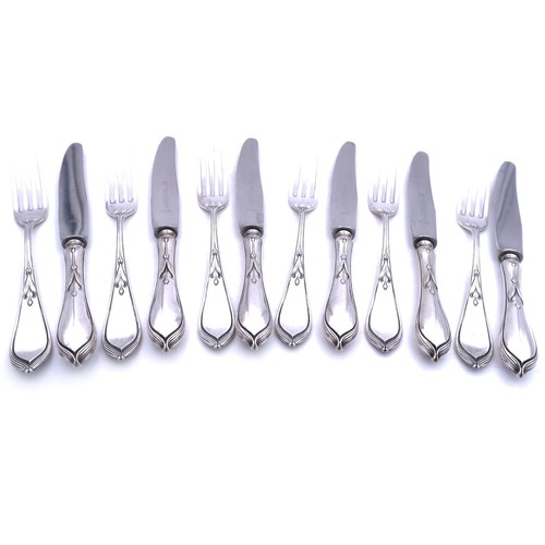 Jugendstil silber menue - jugendstil,