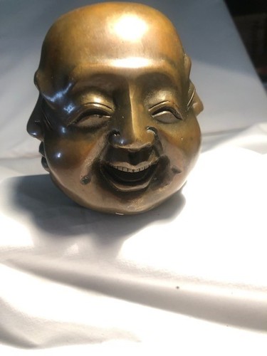 Messing deko figur buddha - messing, 3