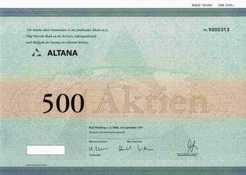 Altana bad homburg 1997 pharma - 1997,