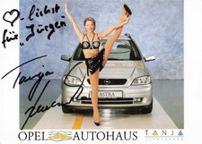 Tanja Szewczenko Autogrammkarte Autogramm original signiert Opel Autohaus Selten