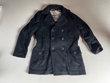 Toni Gaard 100% Kaschmir Pea Coat Mantel, schwarz, Gr. 52