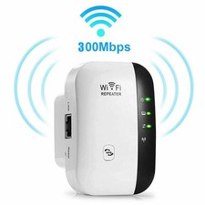WLAN Repeater Router Range WIFI Signal Verstärker Access Point Booster 300 Mbps