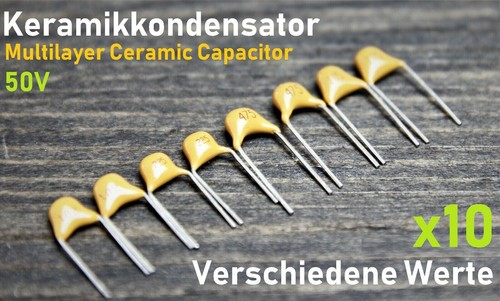 Keramik kondensator 50v nf - 50v, pf