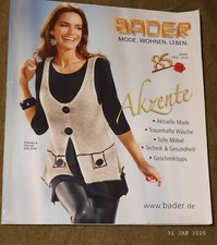 Katalog Bader "Akzente" 85 J. Jubiläum 1929-2014 , Mode Wohnen Leben, 219 Seiten