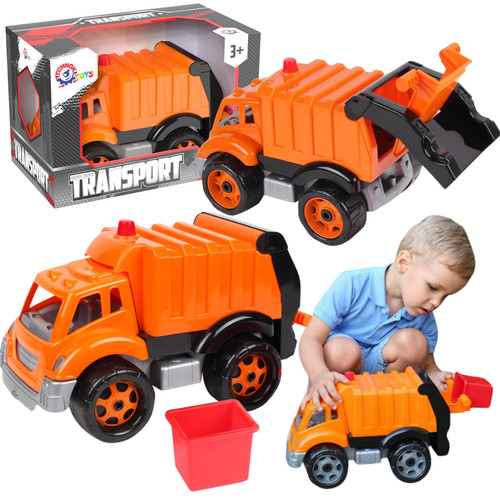 Fahrzeug müllwagen set - fahrzeug,