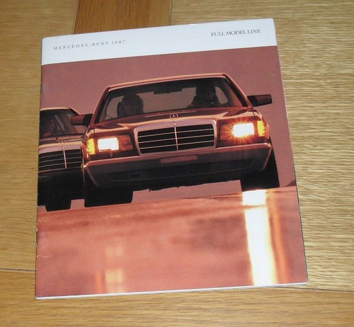 Mercedes marktprospekt 1987 - mercedes,