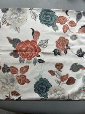 Kissenhülle Neu Blumen Creme , Weiß , Orange, Grün , Rot  ca. 50 x 50 cm  b