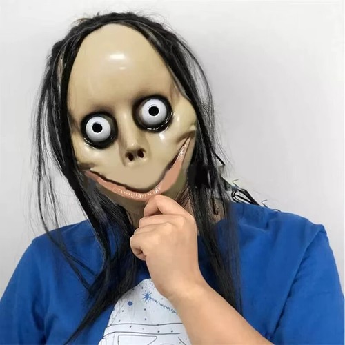 Horror maske mit - langen, haaren