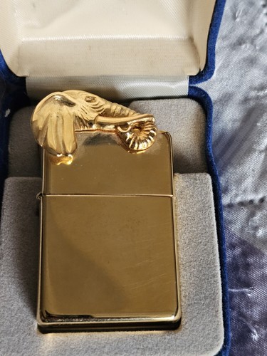 Zippo gold elefant unbenutzt - zippo,