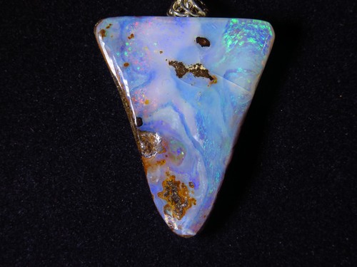 Boulder opal anhänger - boulder,