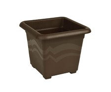 Blumentopf Quattro eckig Pflanztopf Planter Kübel Kunststoff braun alle Größen
