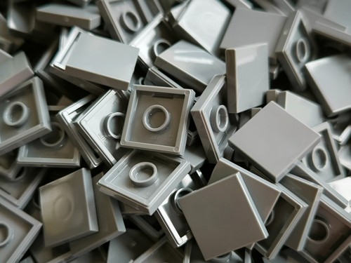 Lego 2x2 fliesen dunkelgrau - fliesen,