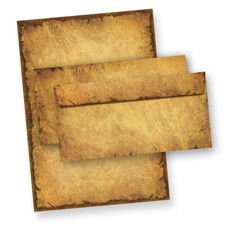 Briefpapier Vintage 100 Sets A4 historisch Papier alt antik retro